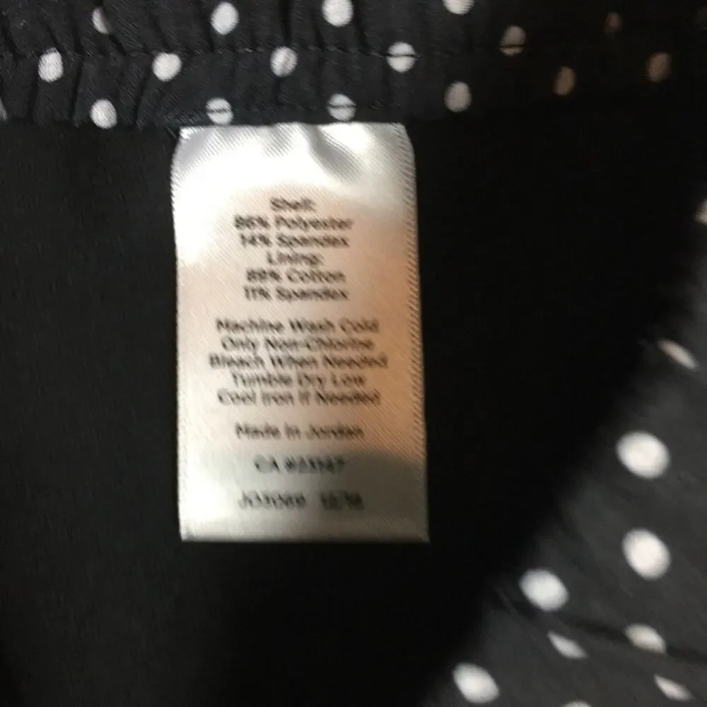 Talbots Black & White Dotted Golf Tennis Athletic  Skort Medium